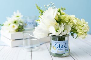 Grocery-Repurposing-Yoplait Oui-Vase-Flowers