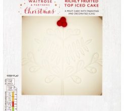 Waitrose Christmas Top Iced Fruit Cake image