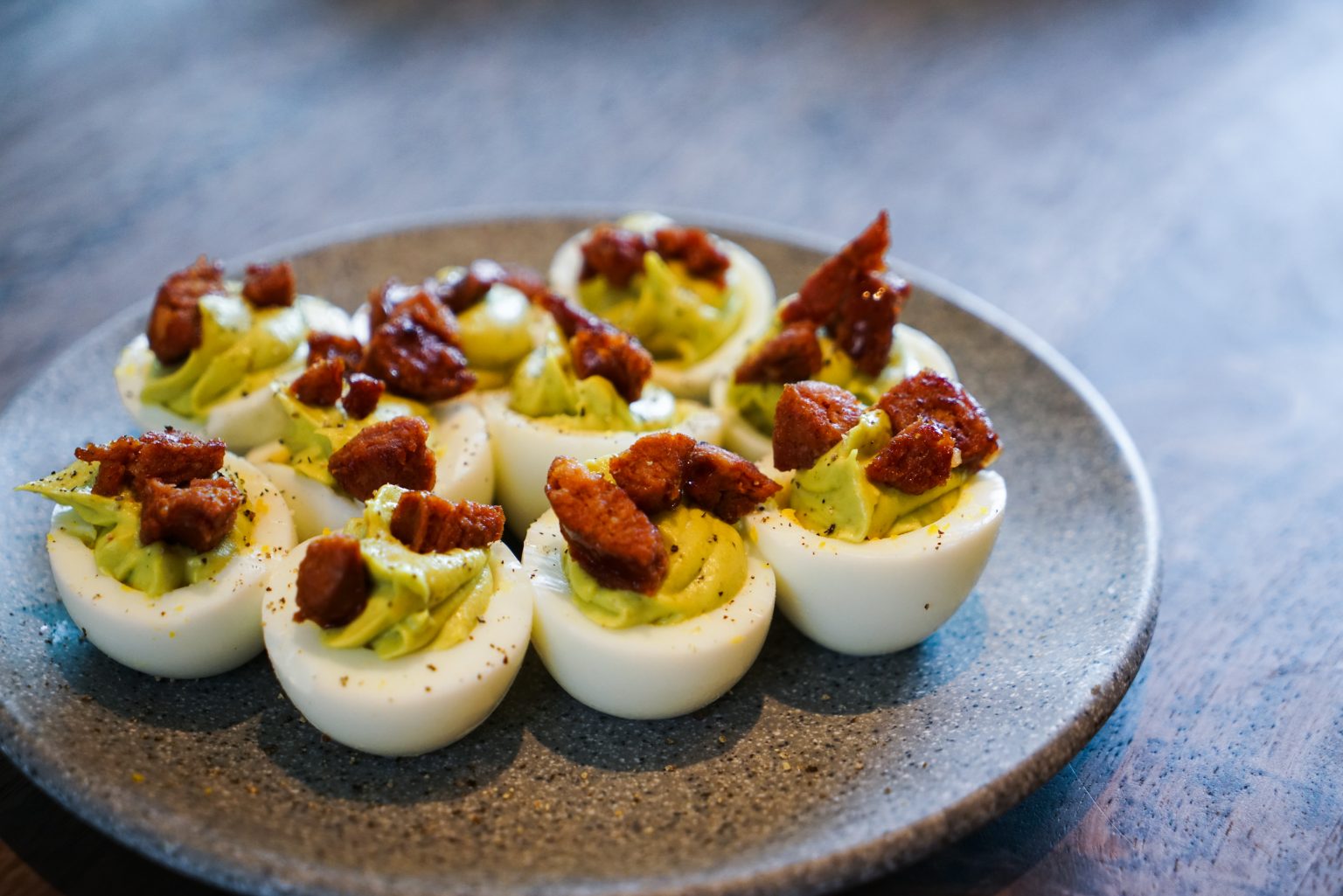 Breakfast Of Champions Avocado Deviled Eggs With Chorizo — Fosters Supermarket 4903